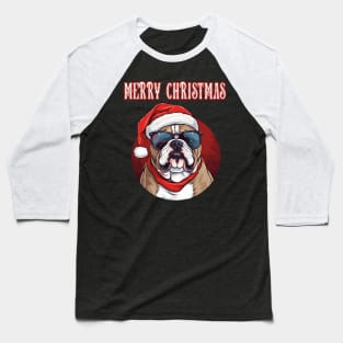 French Bulldog Lover Merry Christmas Santa Dog Breed Hat Baseball T-Shirt